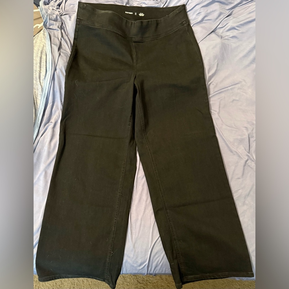 Brand New Old Navy Black High-Rise Weekender Wide Leg Jeans